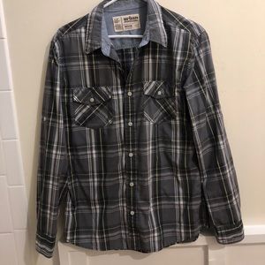 Men’s Long Sleeve Plaid Button Up
